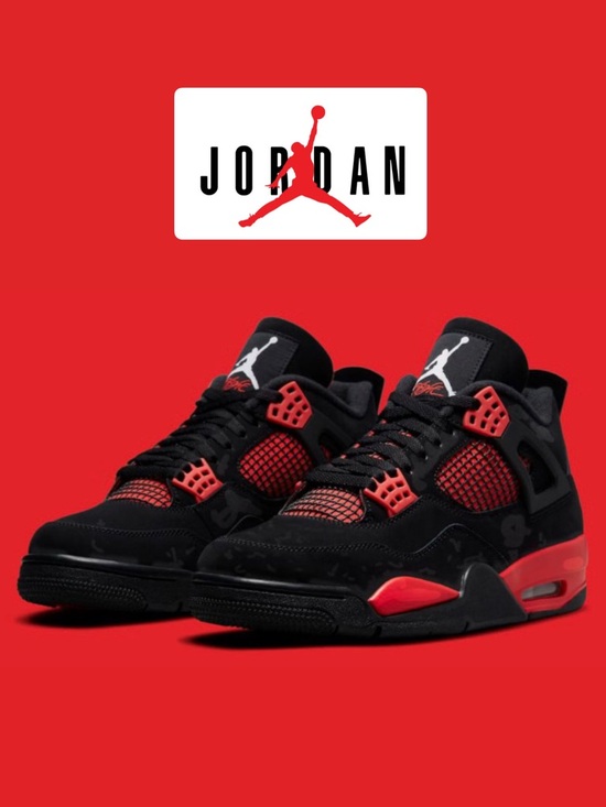 Jordan Shoes - Jordan Red Thunder Retro 4 Sneakers, GS 6.5Y, NWT